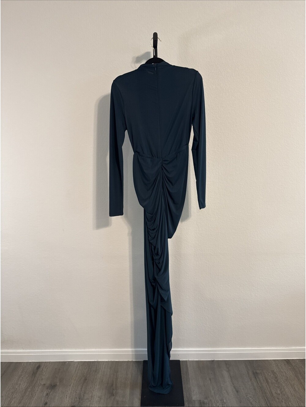 RONNY KOBO Sera Jersey Front Ruching Midi Dress Sz: LRG (flaw) - Picture 9 of 15